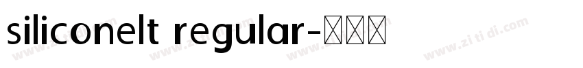 siliconelt regular字体转换
